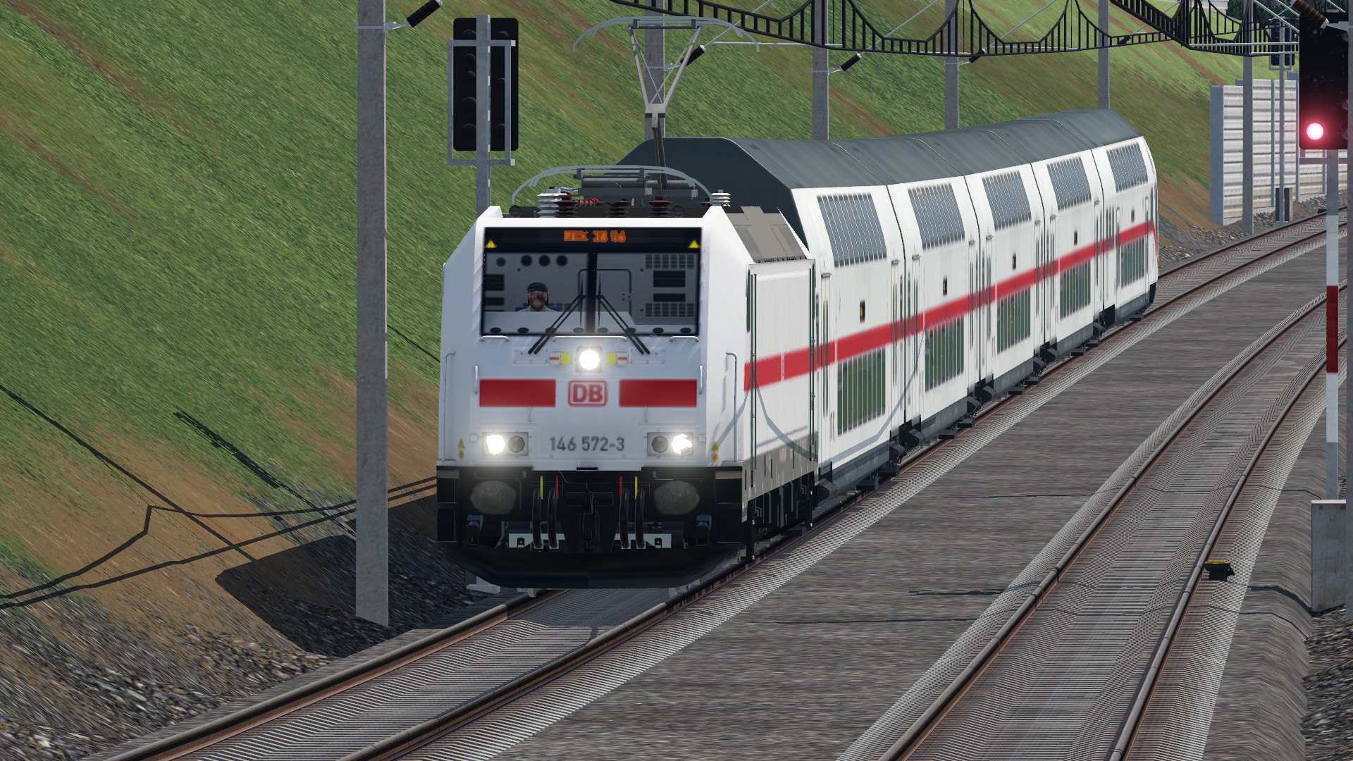 IC 2 auf dem Weg Richtung HBF