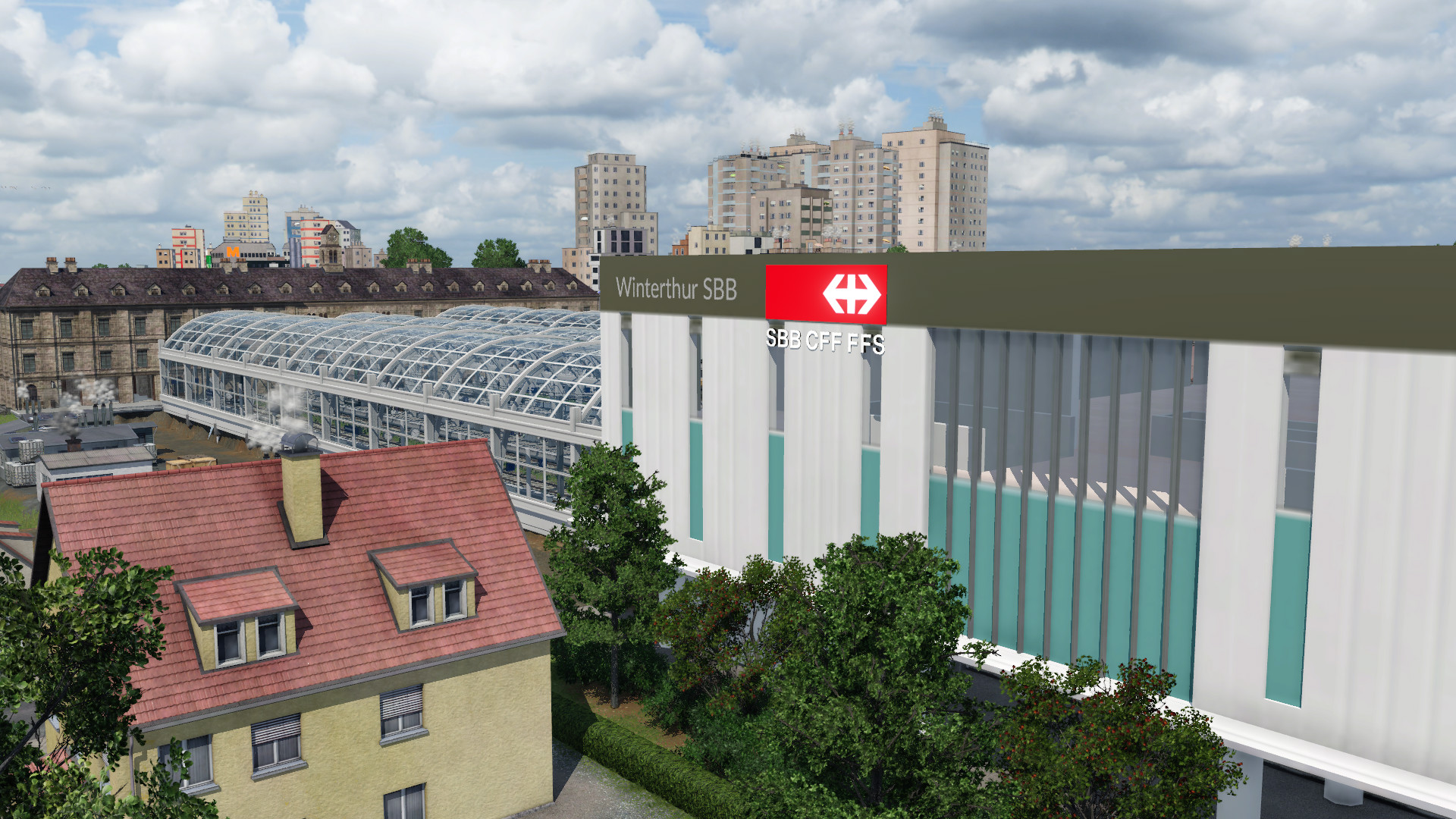 Der modernisierte Trakt des Bahnhofes aus dem Jahre 2010