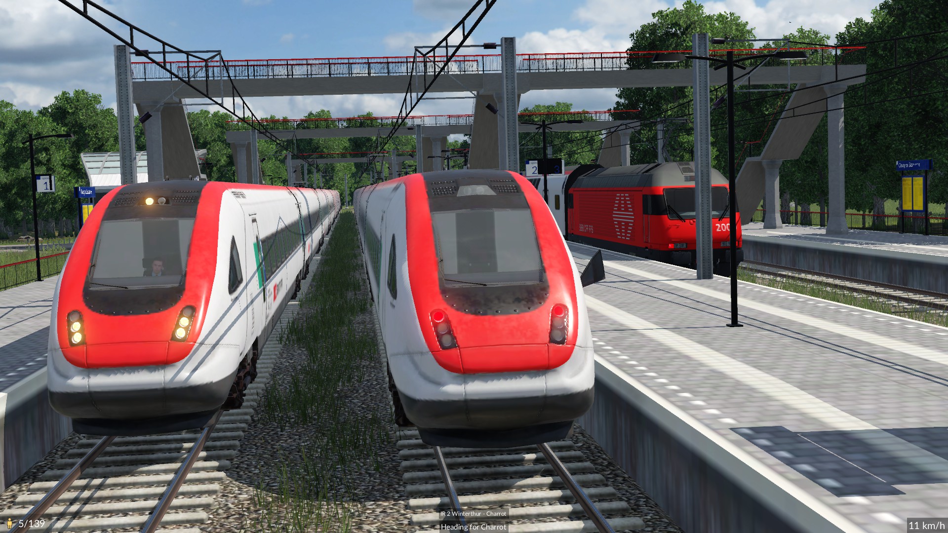 Meeting of the Trains
