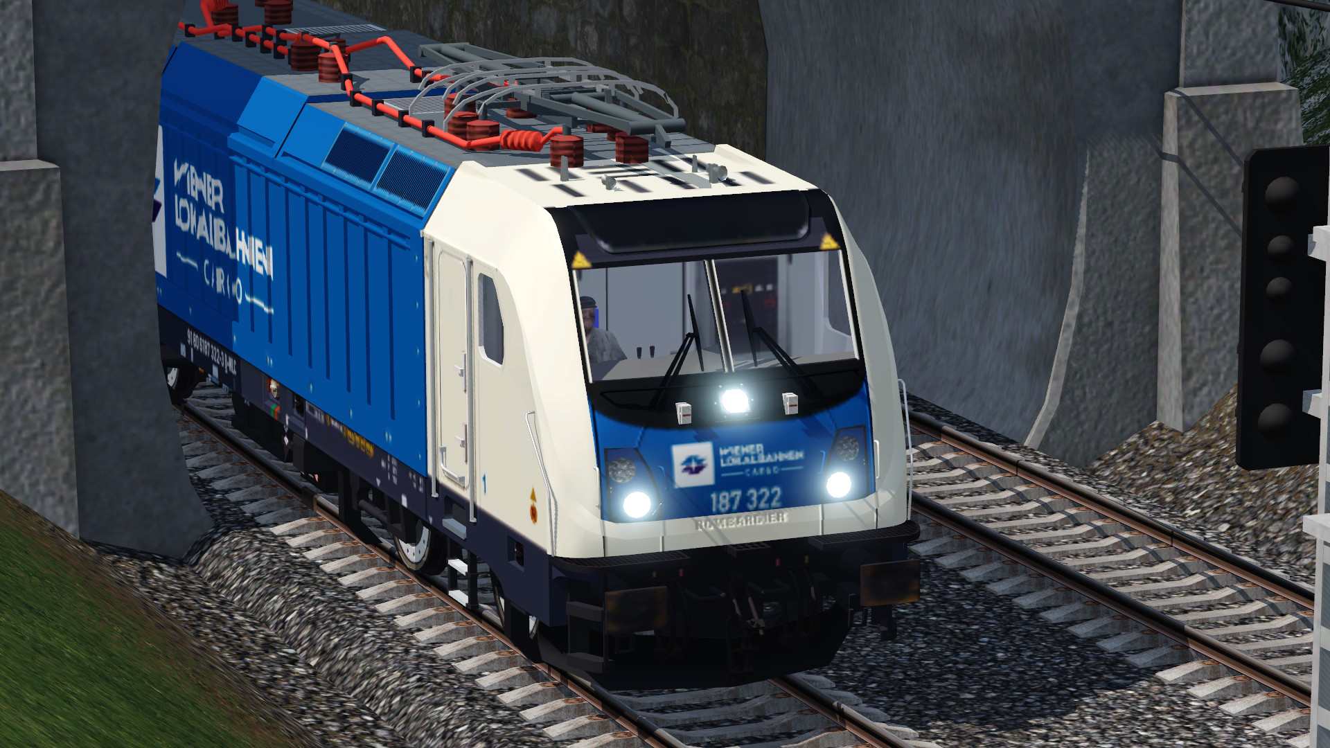 WLC bei der Ausfahrt aus einem Tunnel