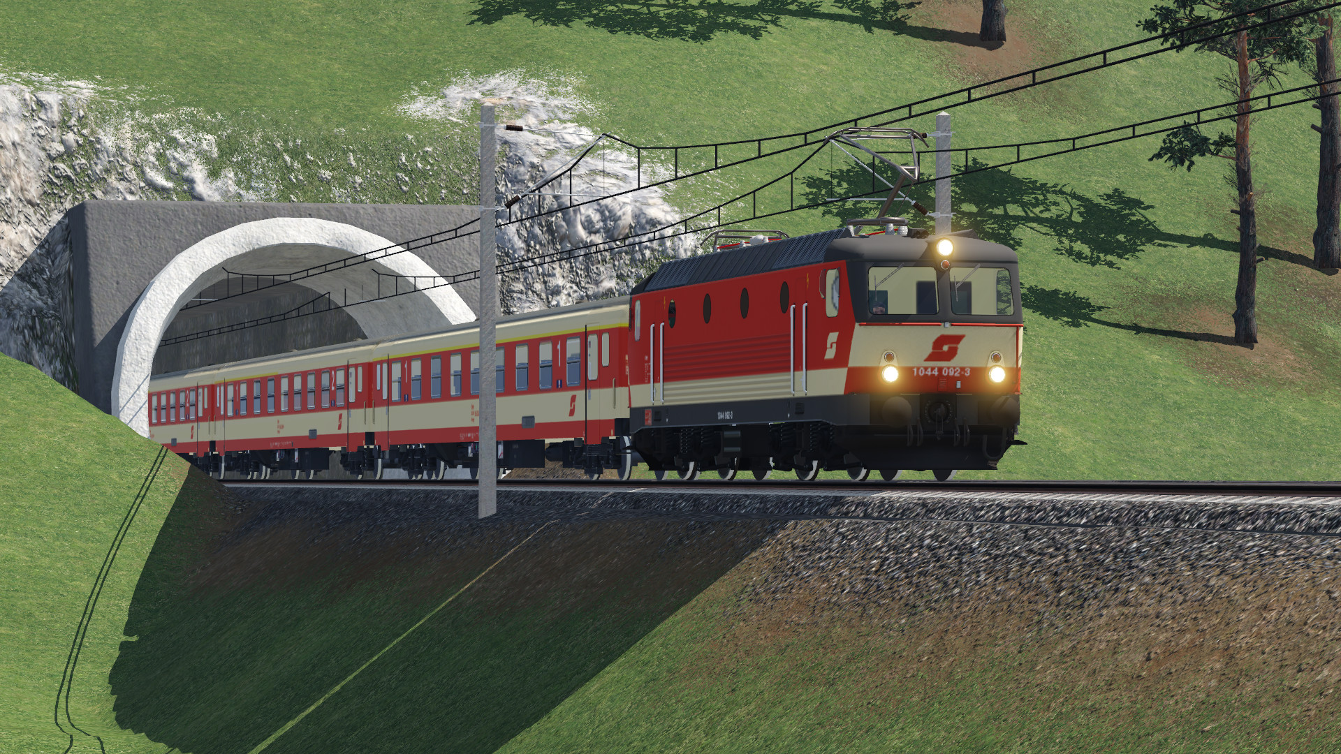 Schlierenwagen und 1144 im Schachbrettmuster