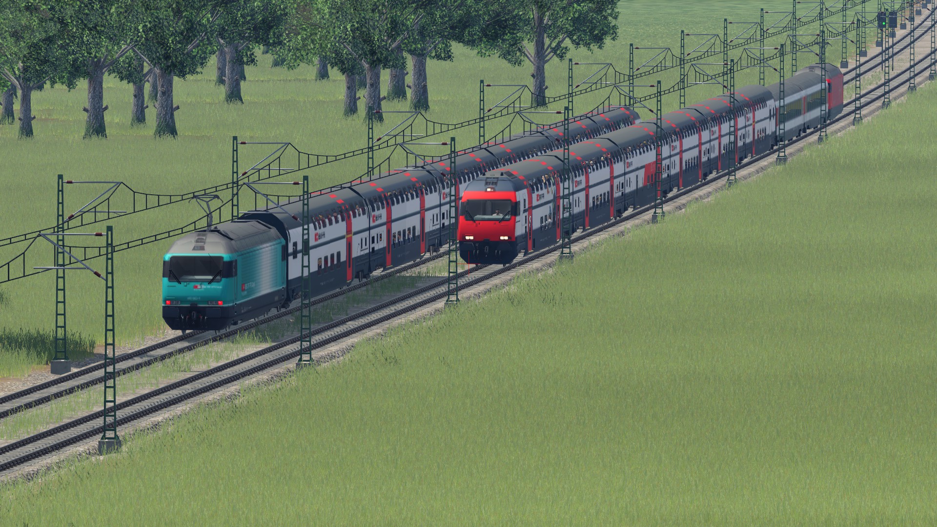 IC 2000 Begegnung vor Bern