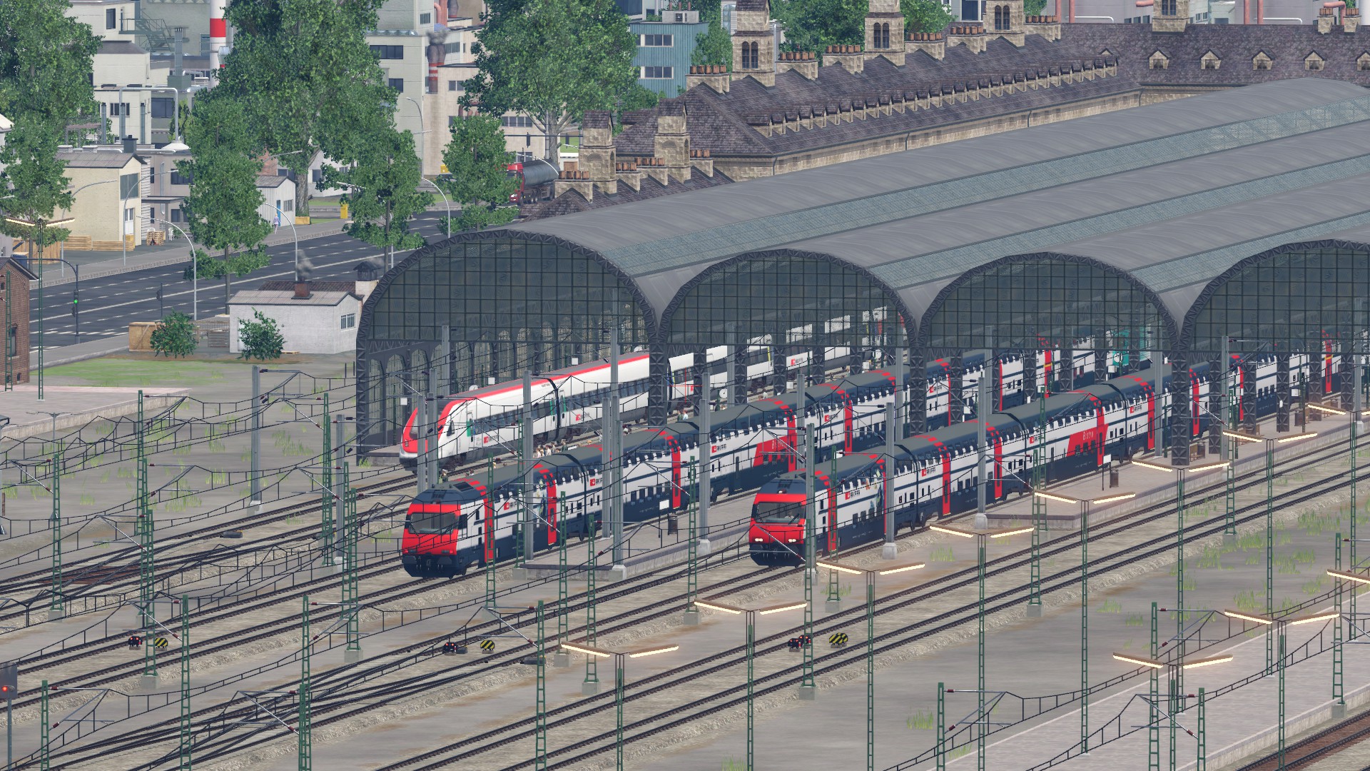 Die ersten Züge im Bahnhof Basel