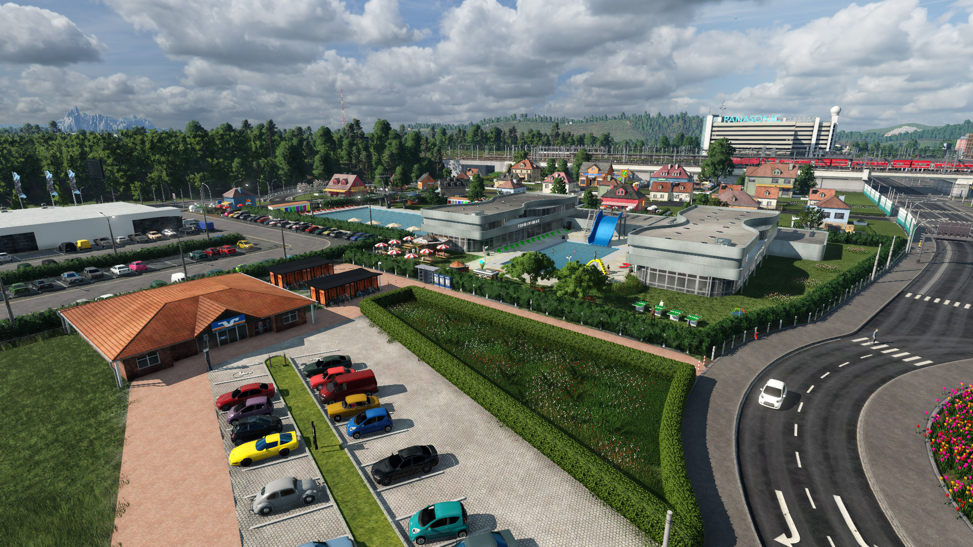 Freibad mit Schwimmhalle