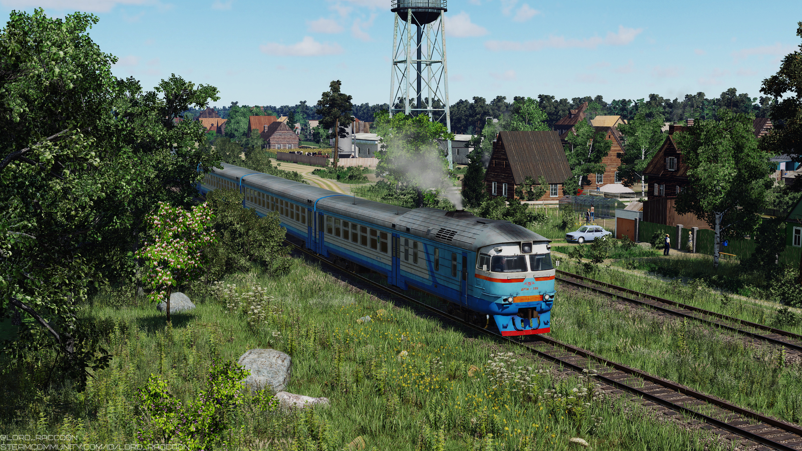[TpF1] DR1A near the village in the countryside