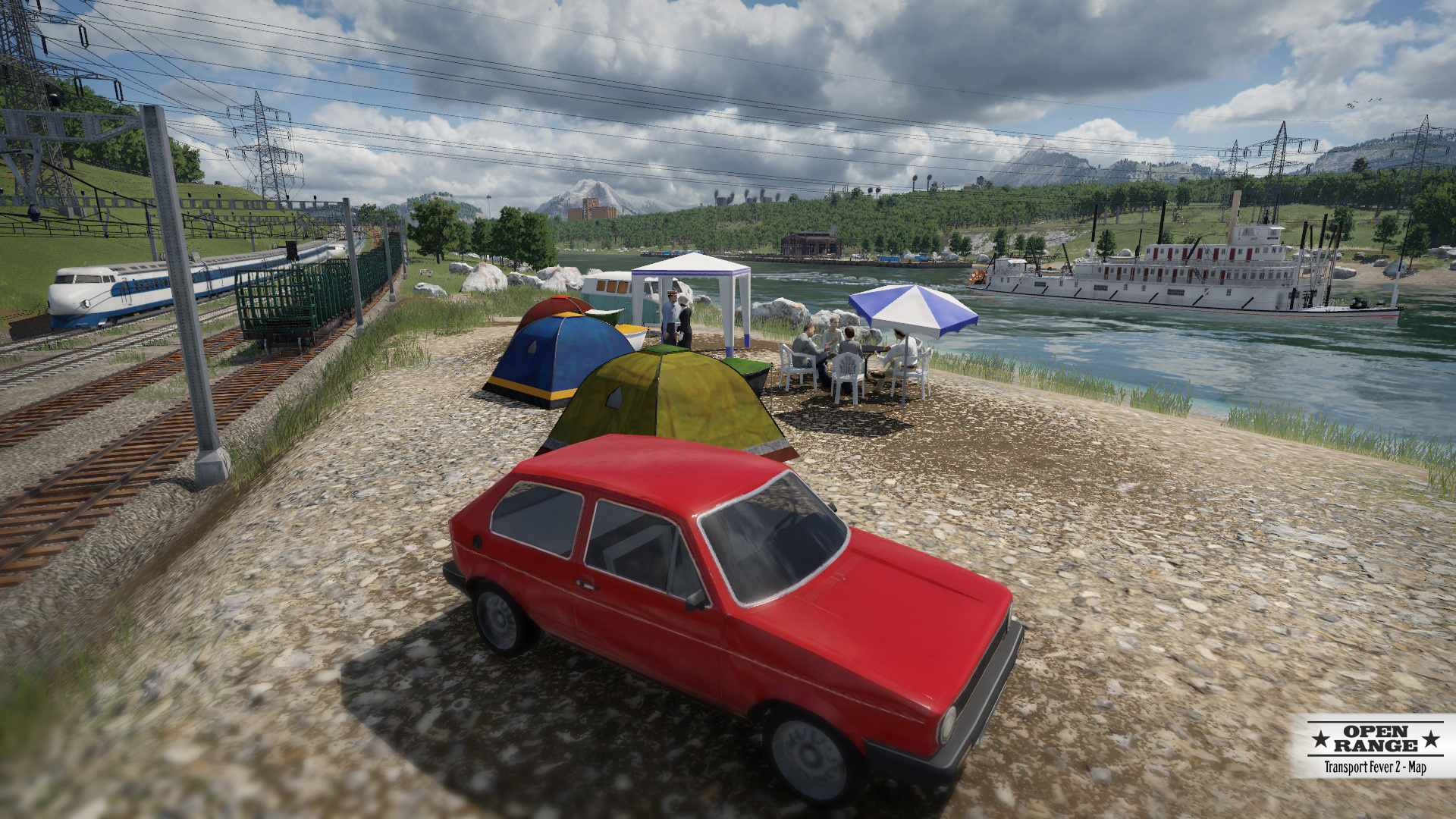 Camping an den Gleisen