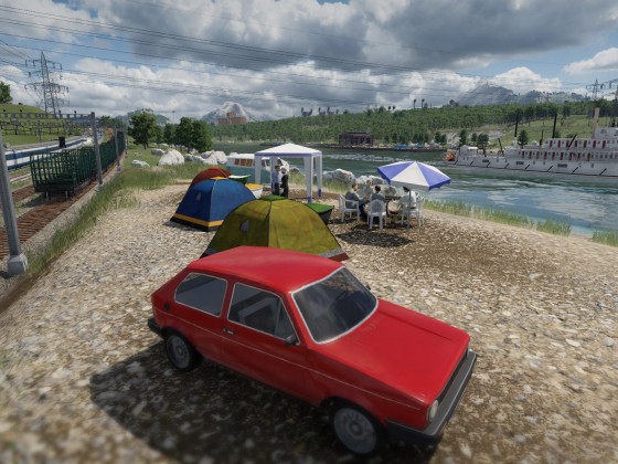 Camping an den Gleisen