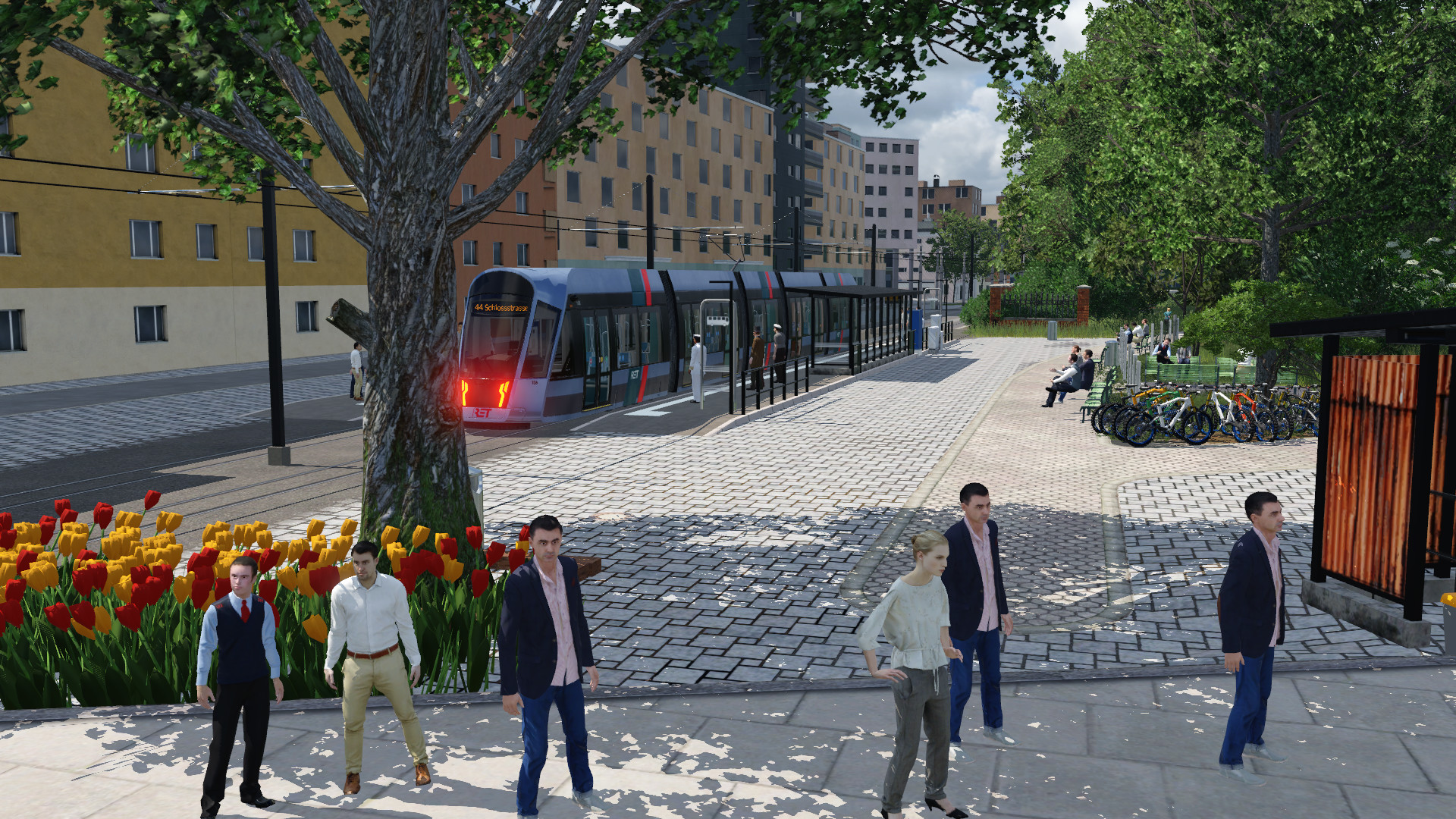 Straßenbahnhaltestelle Linz Goethekreuzung