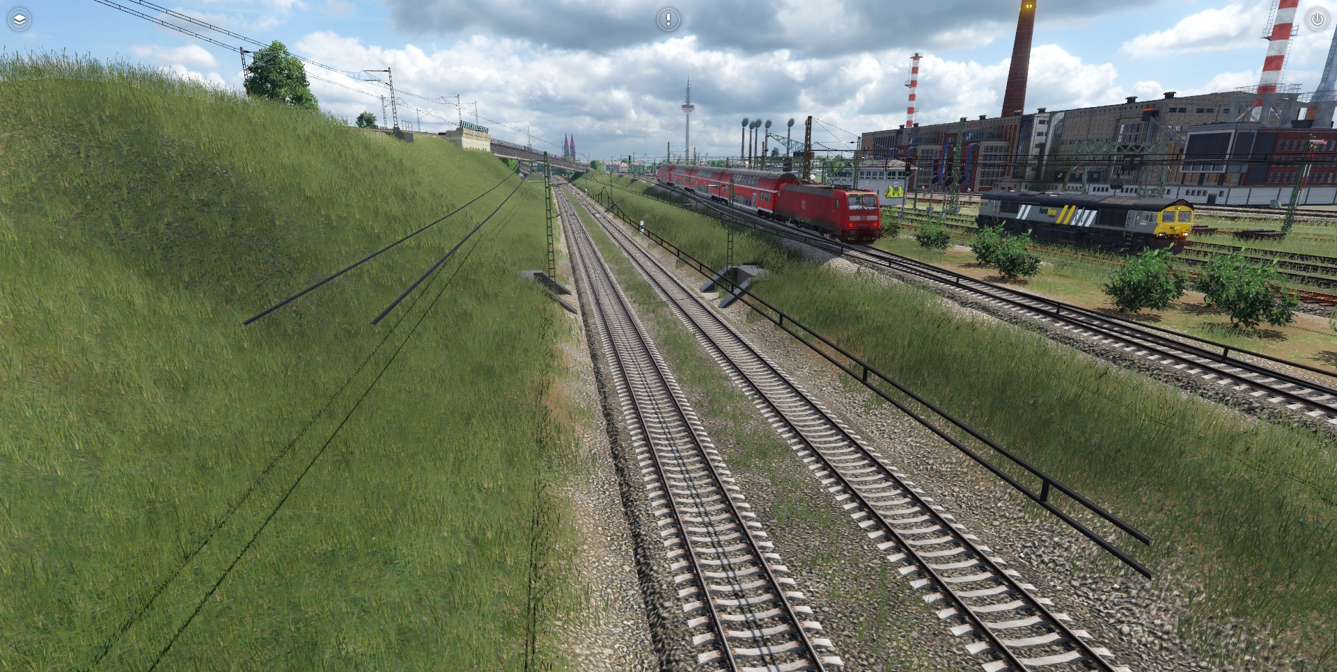Blickrichtung Hbf