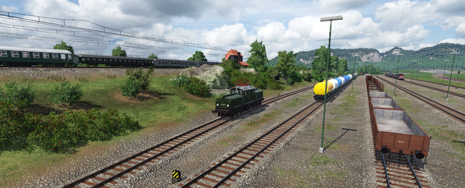 E 80 im Rangierbetrieb im Schwarzwald