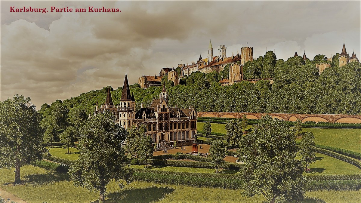 Kurhaus Karlsburg - Postkarten-Stil