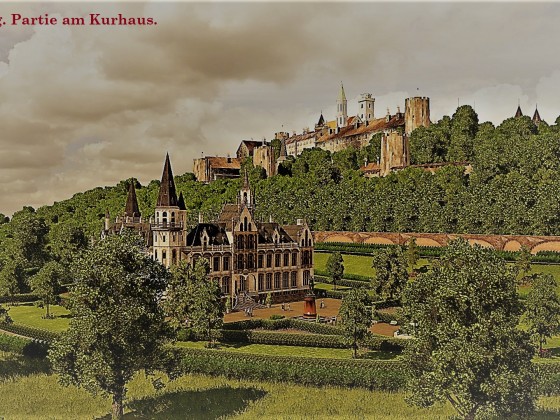 Kurhaus Karlsburg - Postkarten-Stil