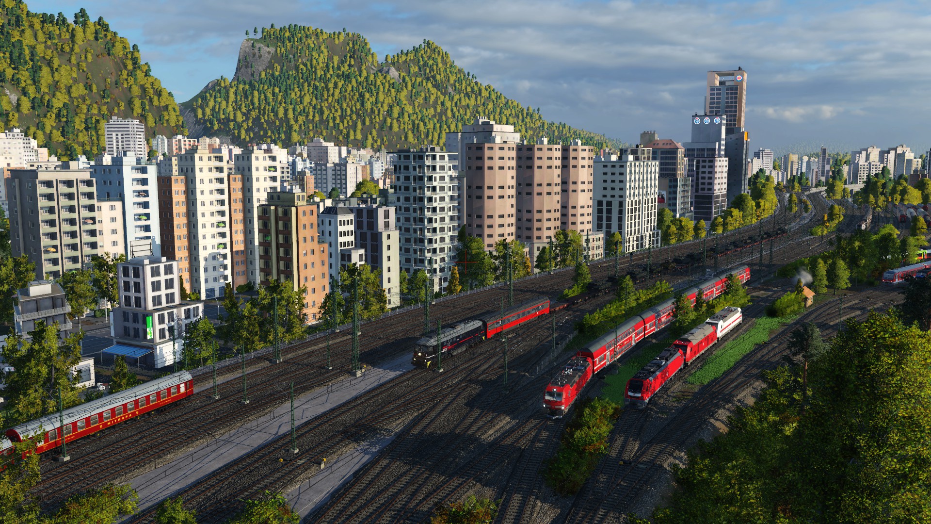 Gleisvorfeld des fiktiven Ebersfelder Hauptbahnhofs