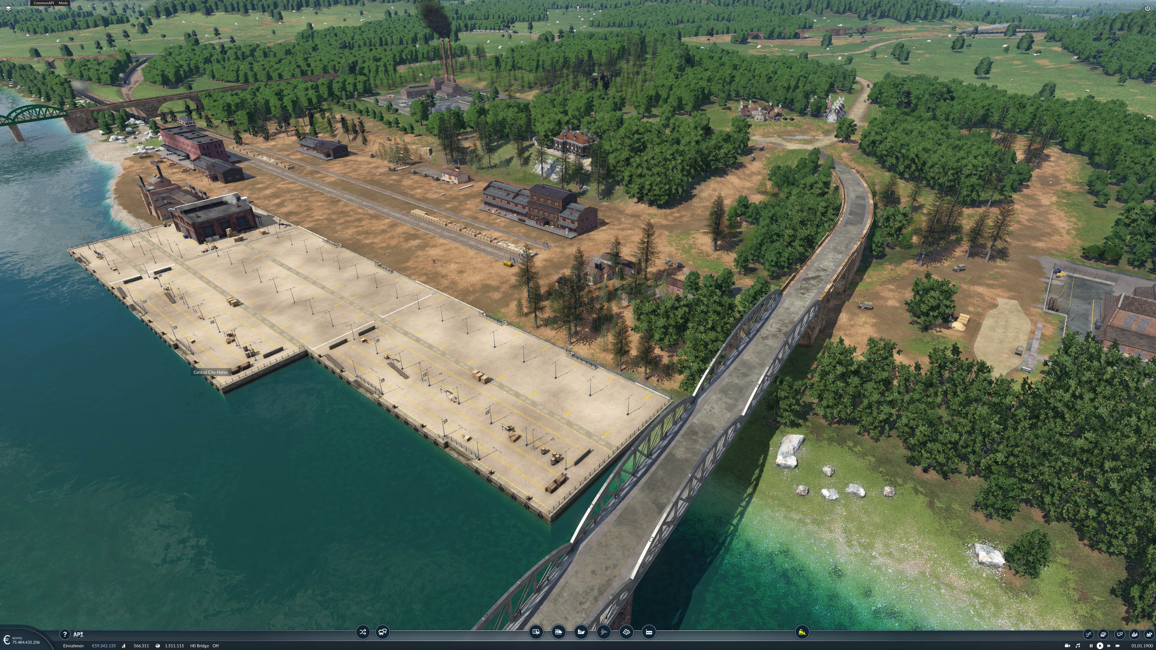 Hafen ist auch umgebaut so passt mehr rein