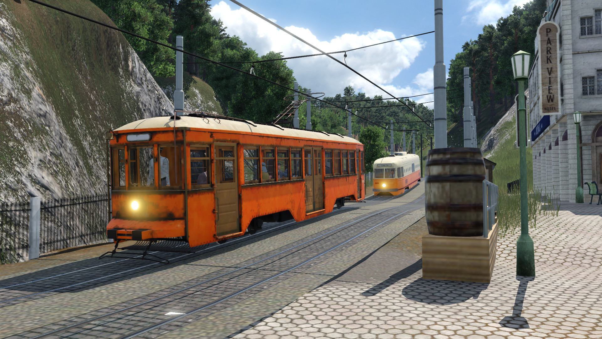 Mit der Tram durch die Schlucht
