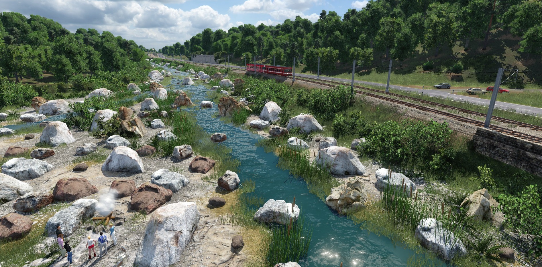kleines Flussdelta