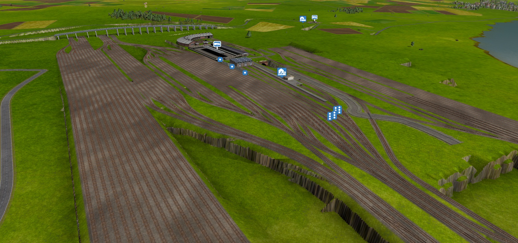 Further progress on my trainyard. (boring work :p)