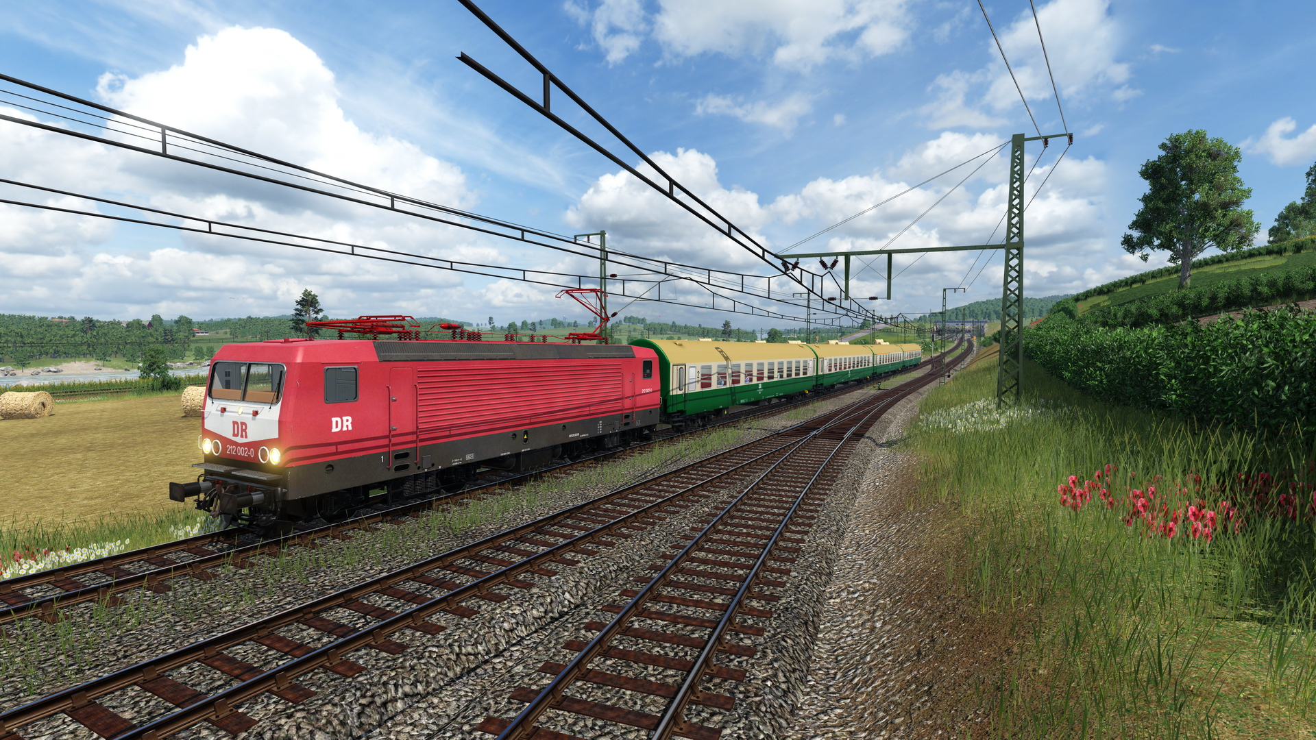 212 002-0 an der Abzweigstelle
