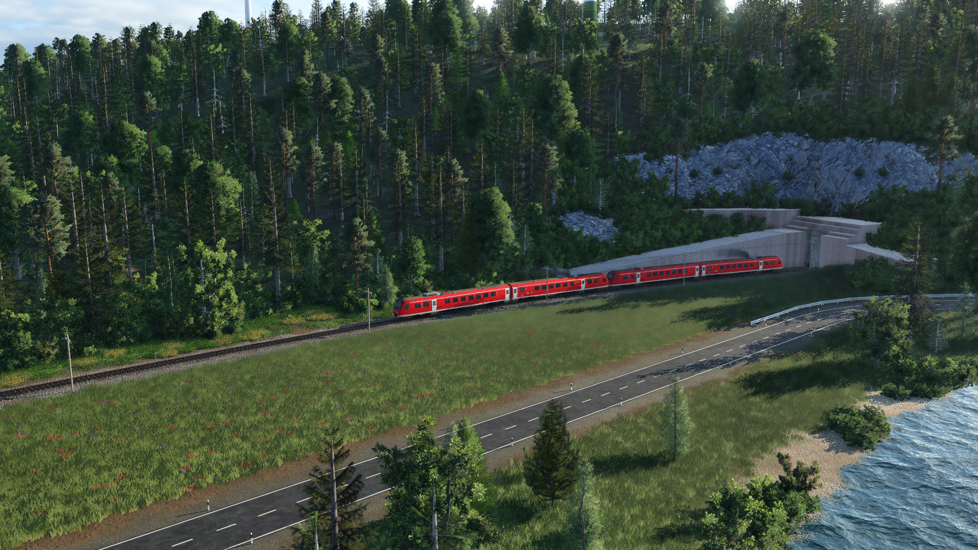 Regionalzug unterwegs