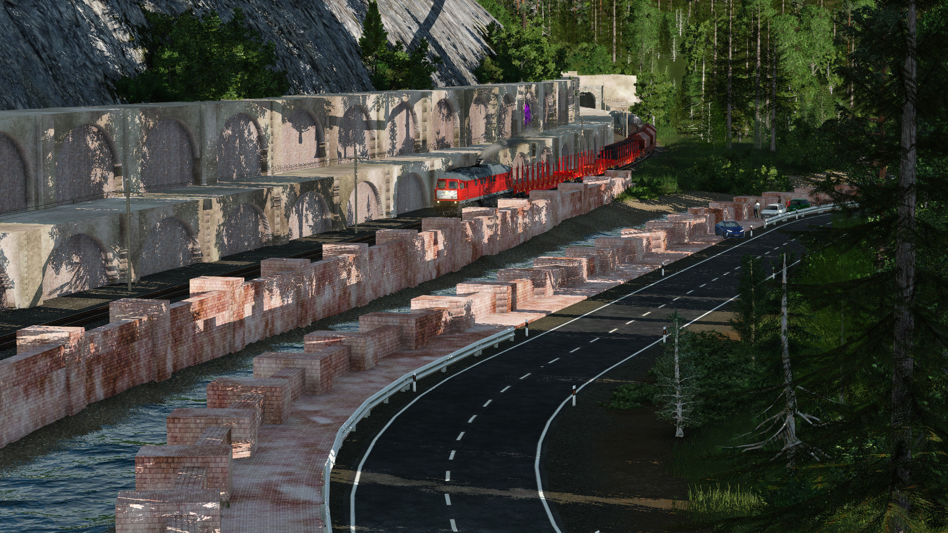 Ein Güterzug auf Reisen
