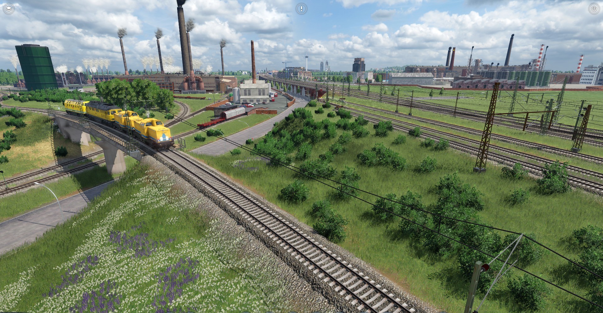Links das Stahlwerk Bleckenrode und rechts der Chemiepark Bleckenrode Ost