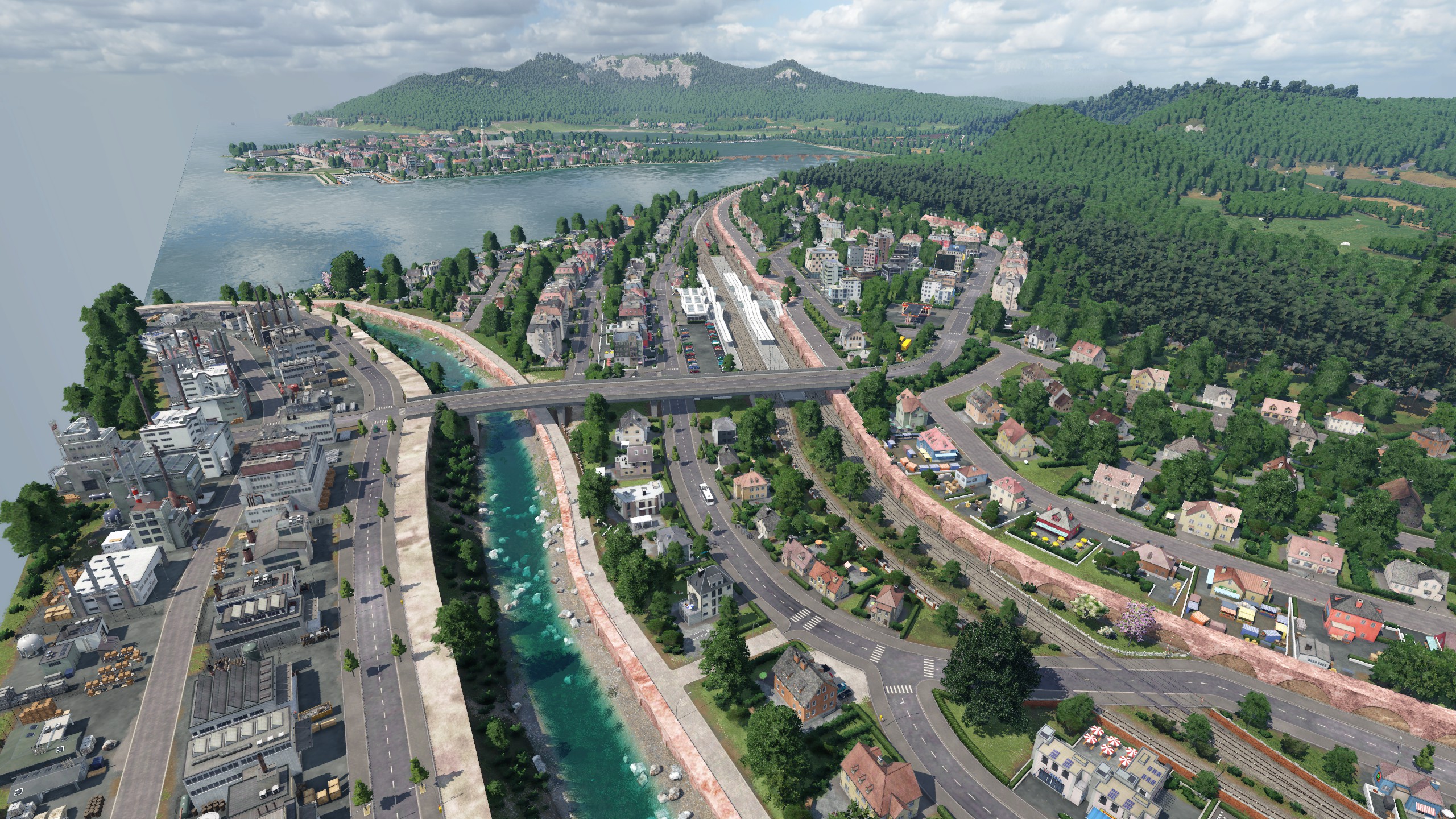 Blick von Bregenz nach Lindau