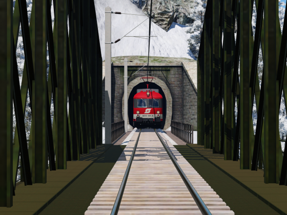 ÖBB 4010.001 am Portal des "Burgtunnels"