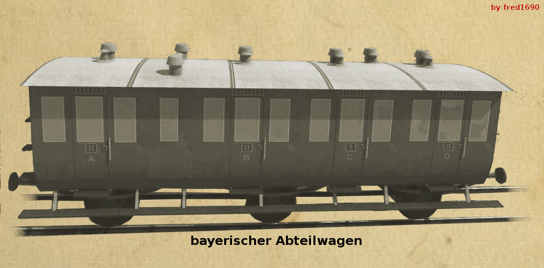 bayrisches Abteilwagenset