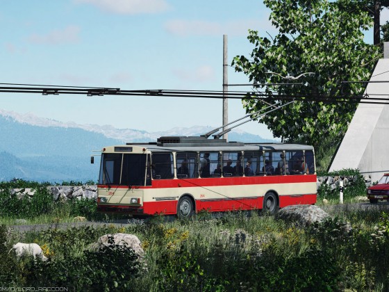 [TpF1] Crimean mountain trolleybus #2