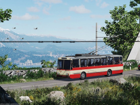 [TpF1] Crimean mountain trolleybus #1