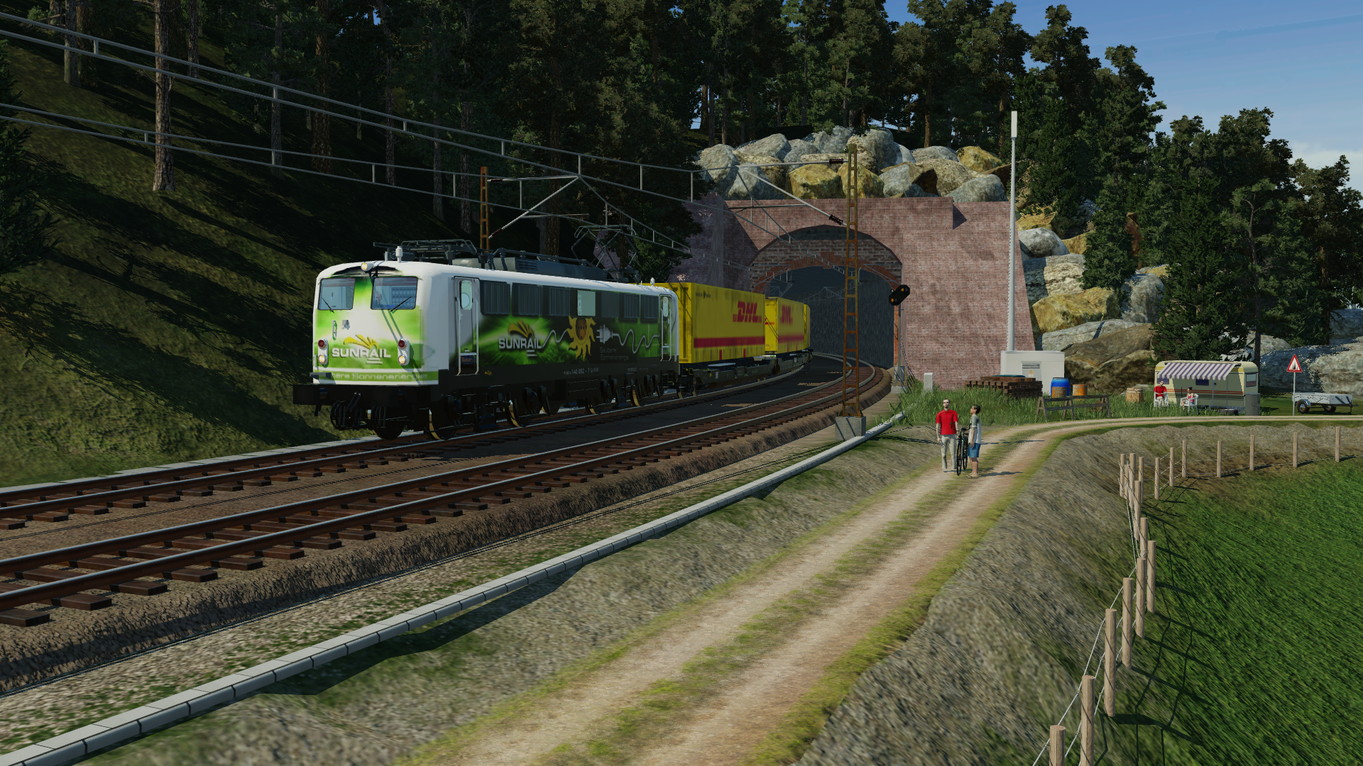Sonnige Energie an der Altbaustrecke