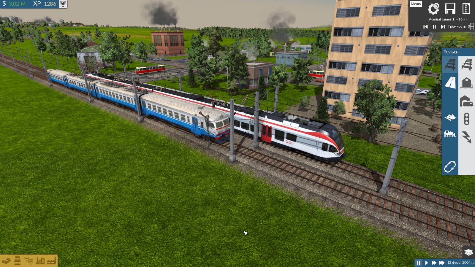EMU ER9T (Ukrainian railways) and Stadler Flirt (Belarusian railways)