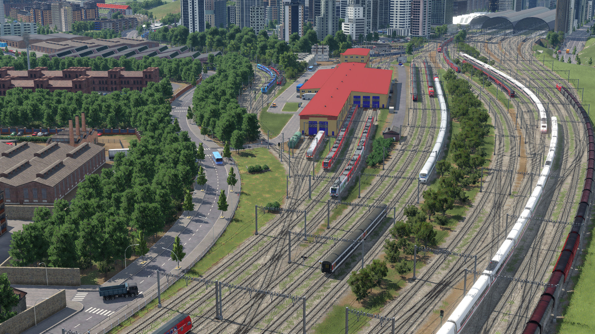 Gleisvorfeld Hauptbahnhof Freifeld (NORD) und S-Bahn-Betriebswerk Freifeld