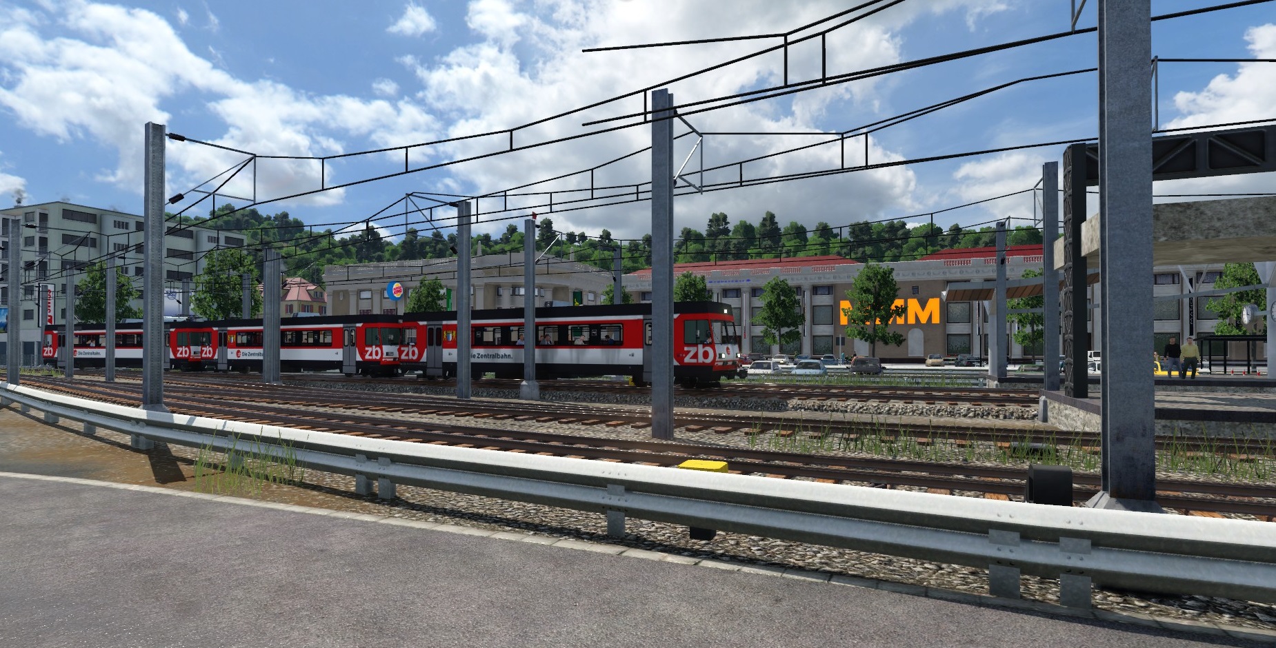 train spotting ZB Einfahrt Ebikon Bahnhof
