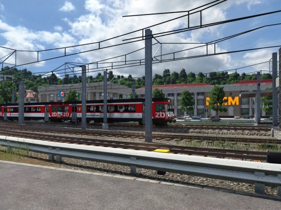 train spotting ZB Einfahrt Ebikon Bahnhof