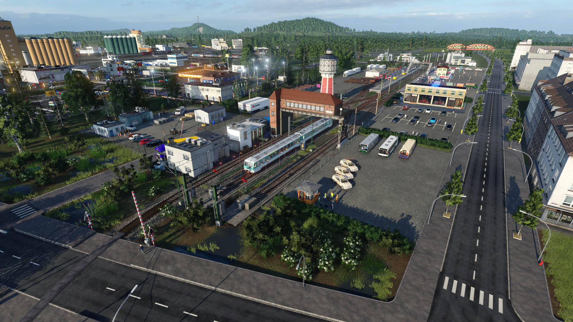 Totale des Erkrather Bahnhofs