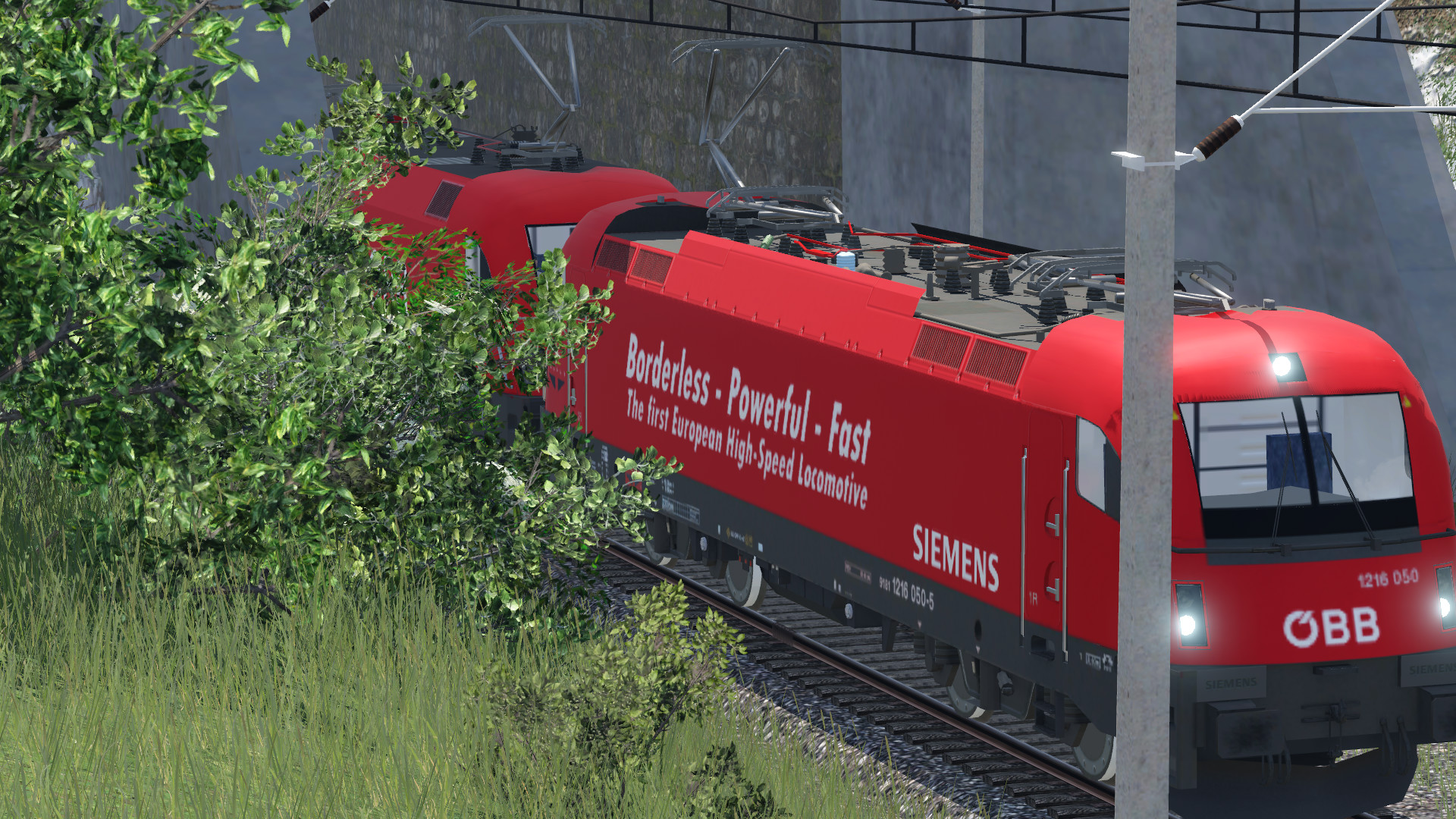 1216 050 +1116 xx falsch herum gebügelt bei der Einfahrt in den Güterbahnhof