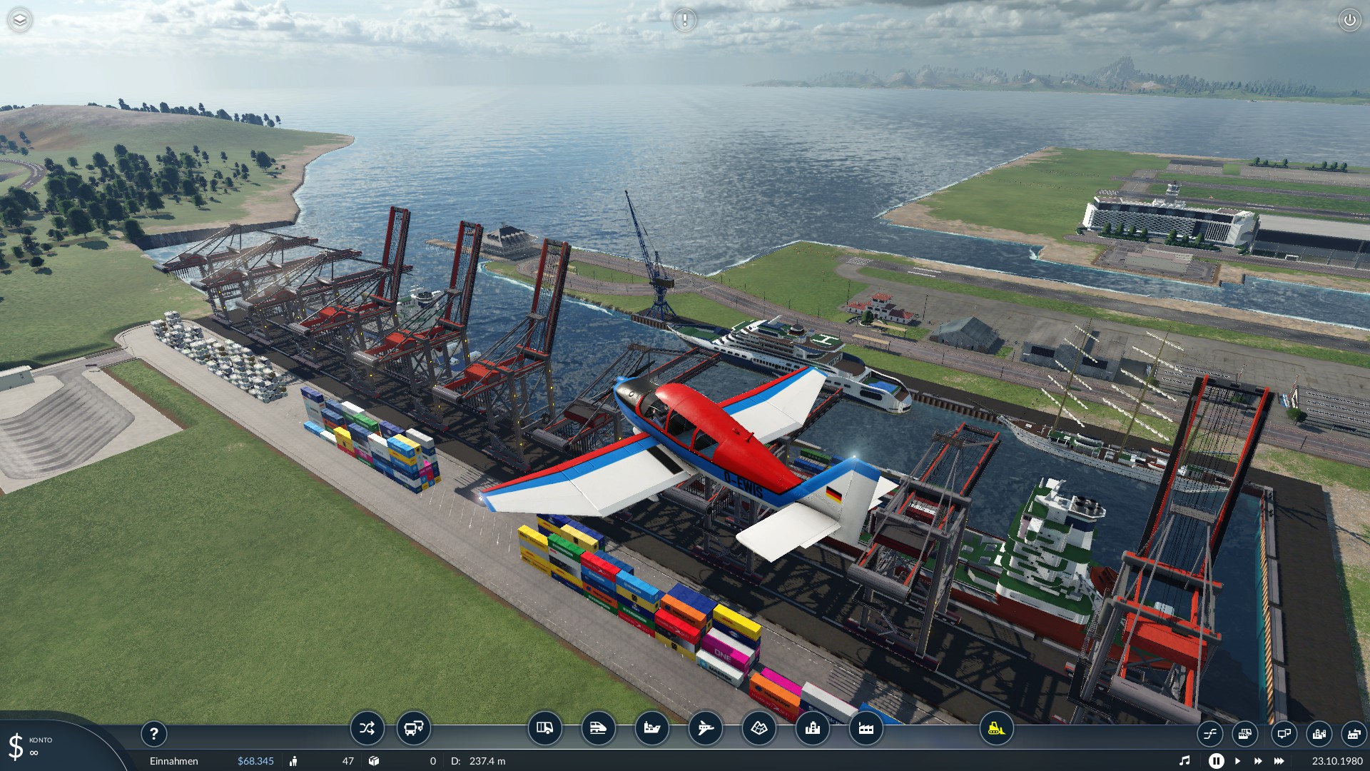 Anflug auf Privat Airport 1