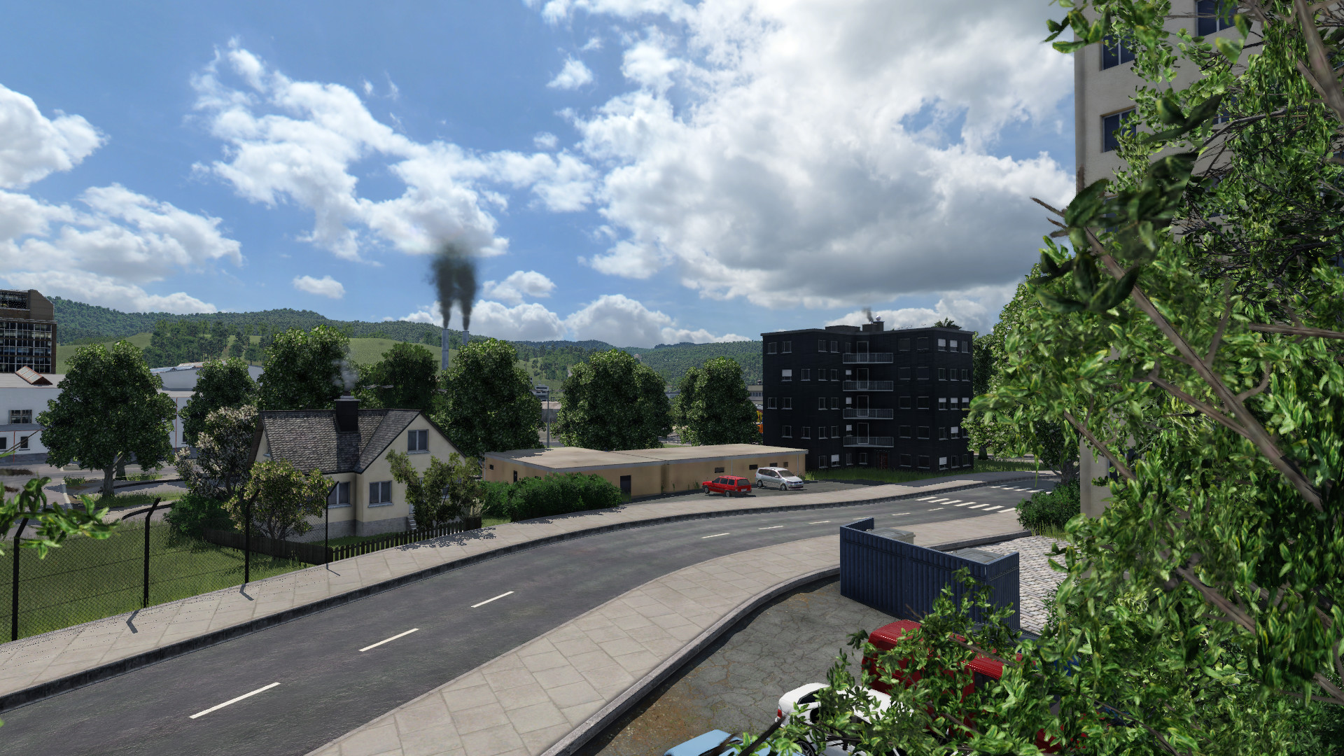 Mühlemattstrasse mit Blick auf Sternblock und Ringier Areal