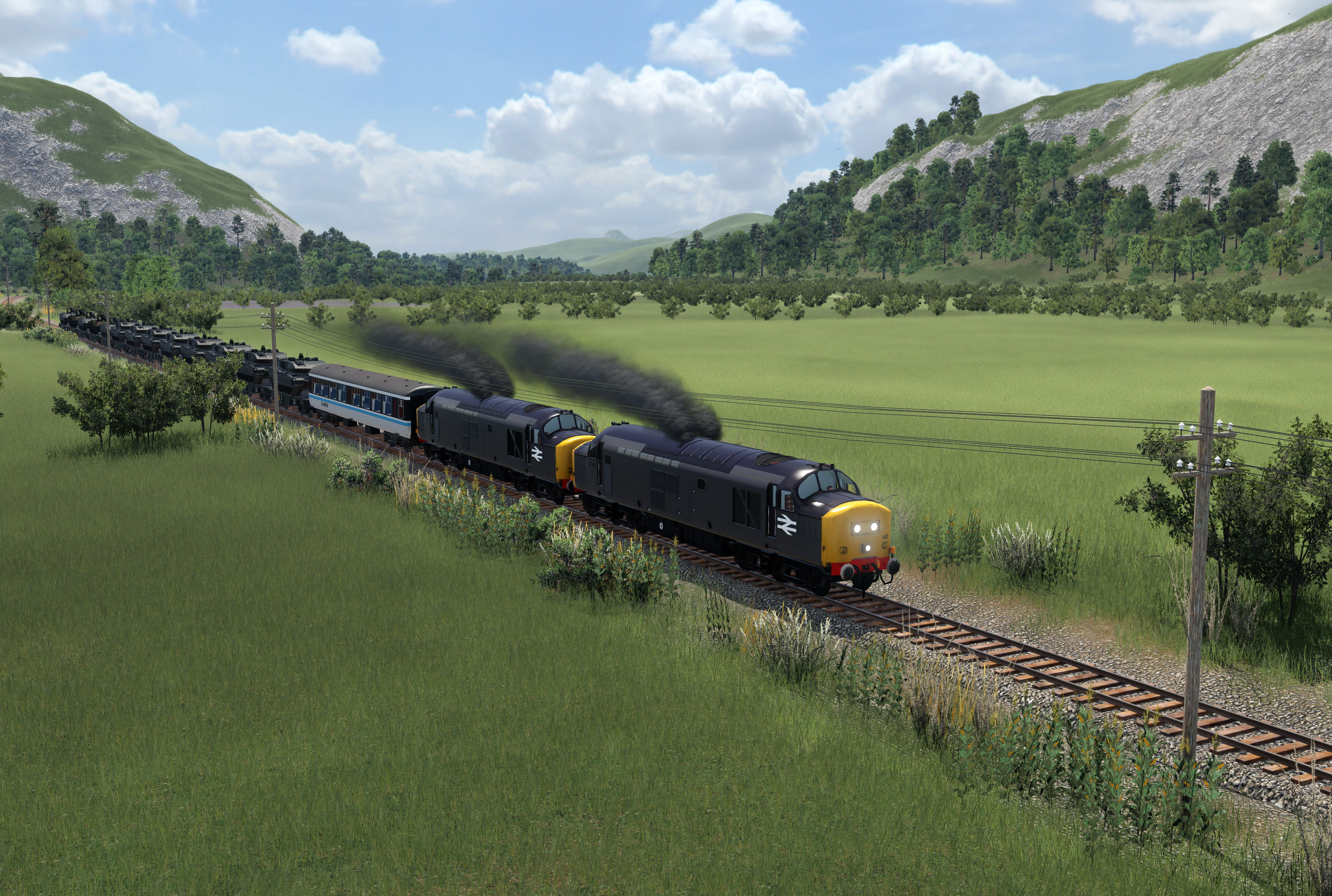 Class 37 auf der Nebenbahn