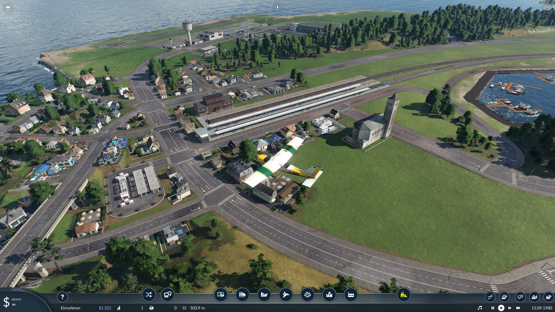 Anflug auf City Airport
