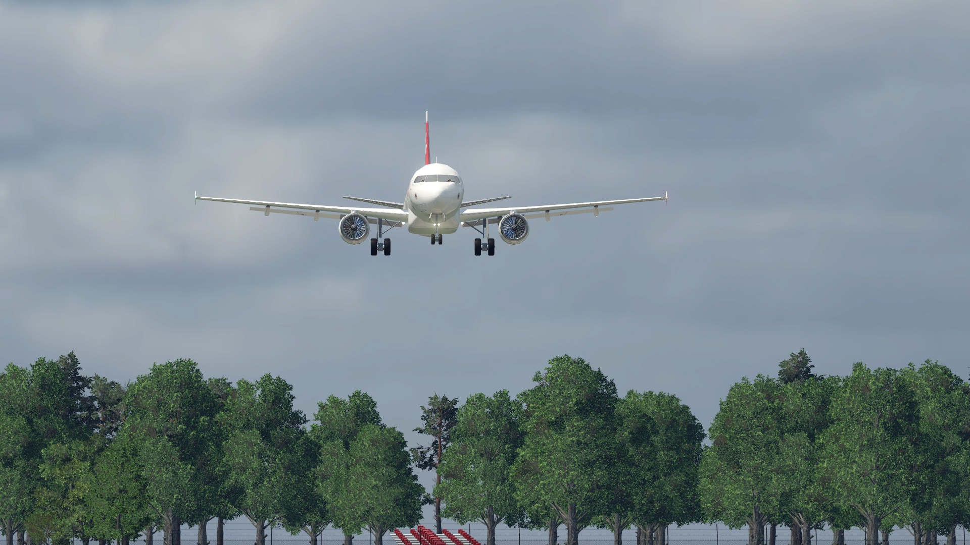 LX435 aus ZRH on final approach
