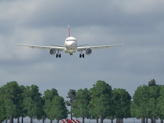 LX435 aus ZRH on final approach