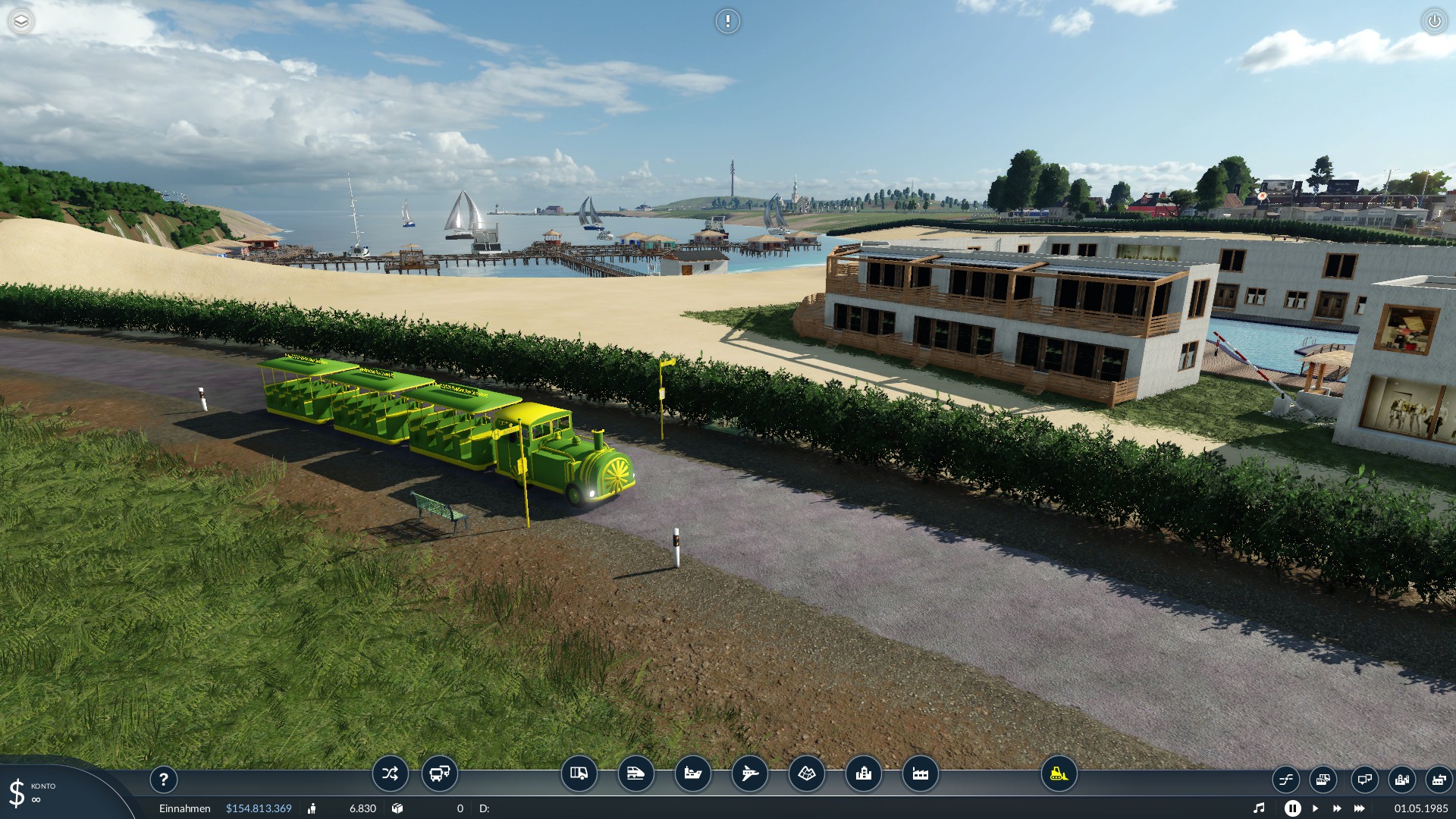 Shuttle Bus im Camp 1