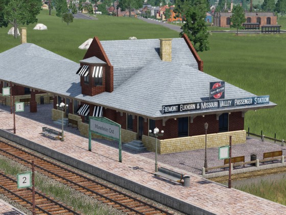 US - Style Bahnhofsmodul (Deadwood Train station)