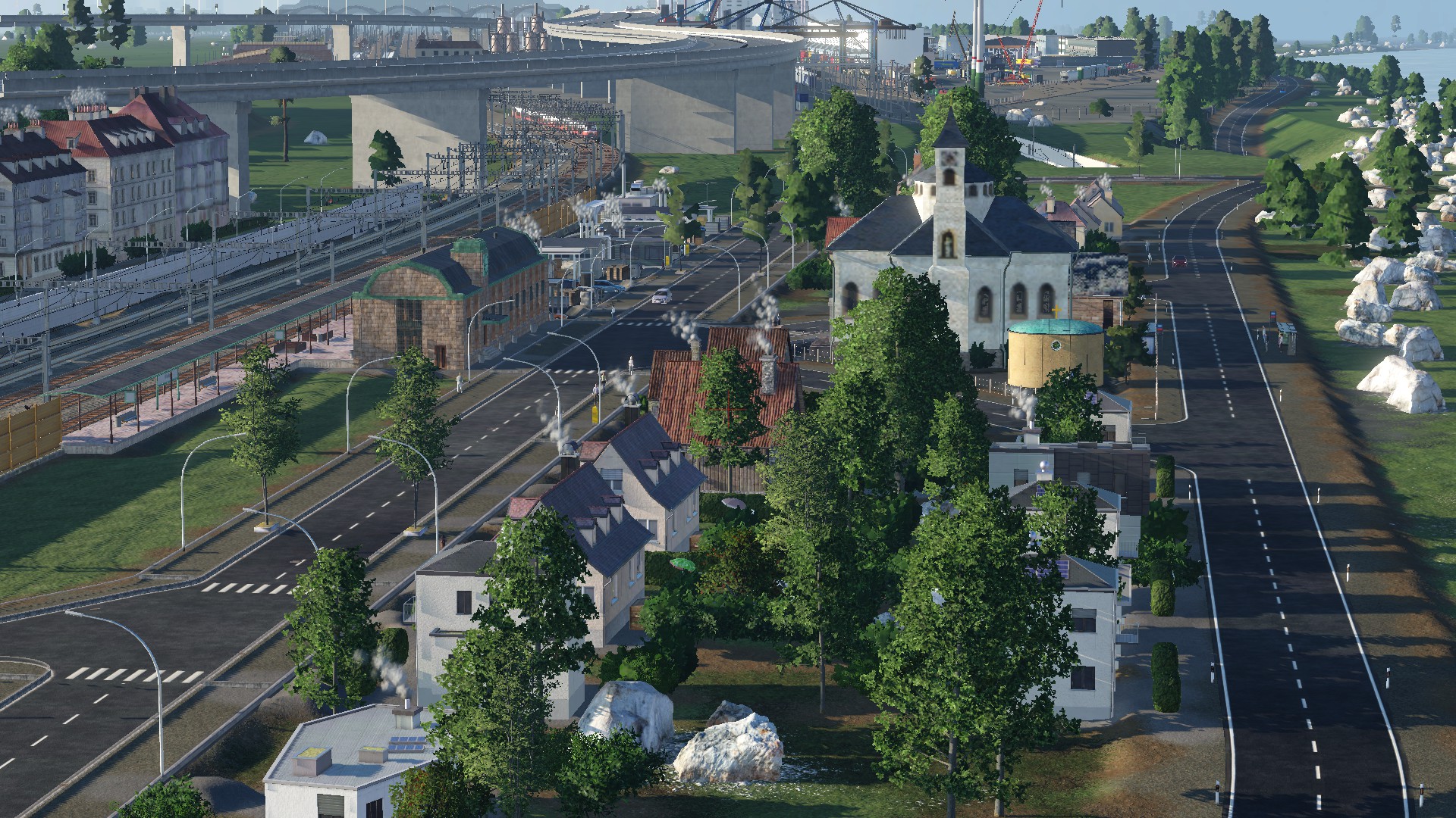 Ein kleiner Ort vor der grossen Stadt