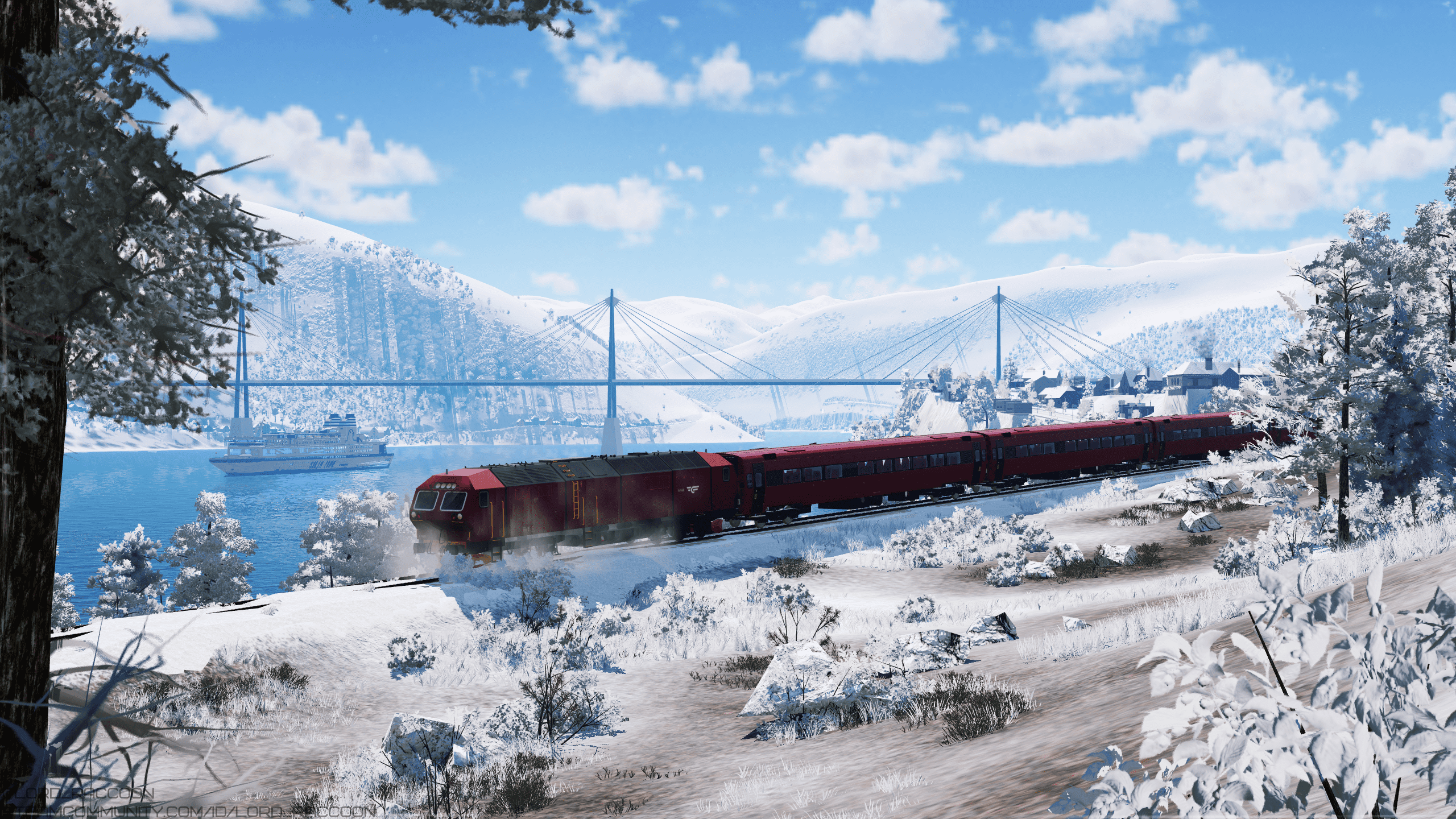 [TpF1] Di6 making its way through the snow, which occupied the tracks during night storm
