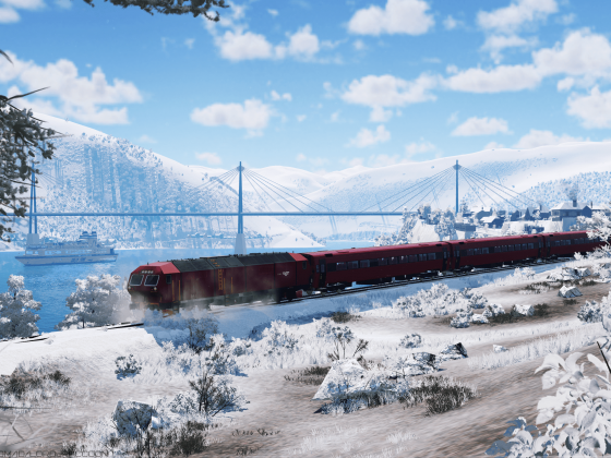 [TpF1] Di6 making its way through the snow, which occupied the tracks during night storm