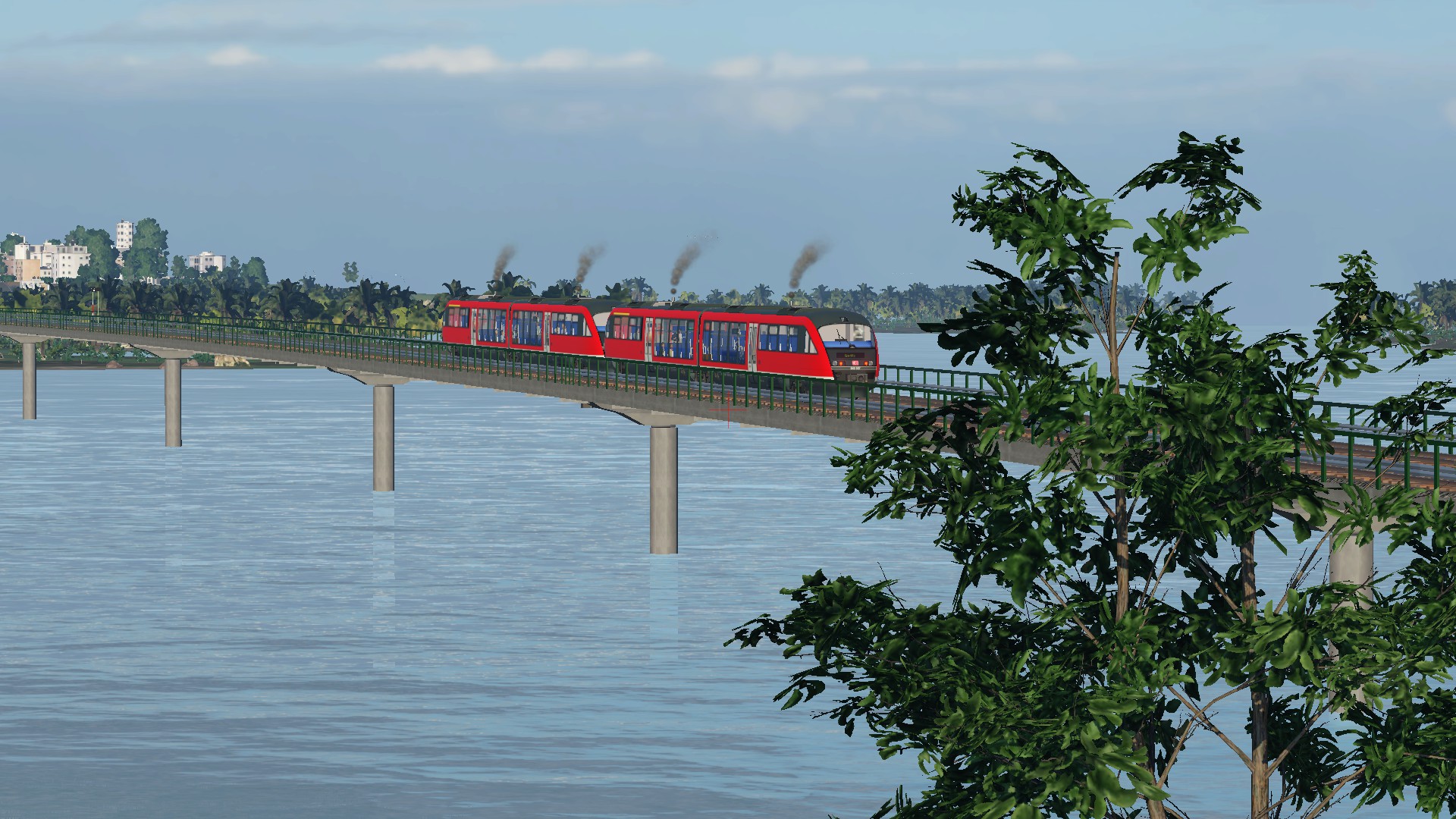 Am Morgen auf der Dieselstrecke