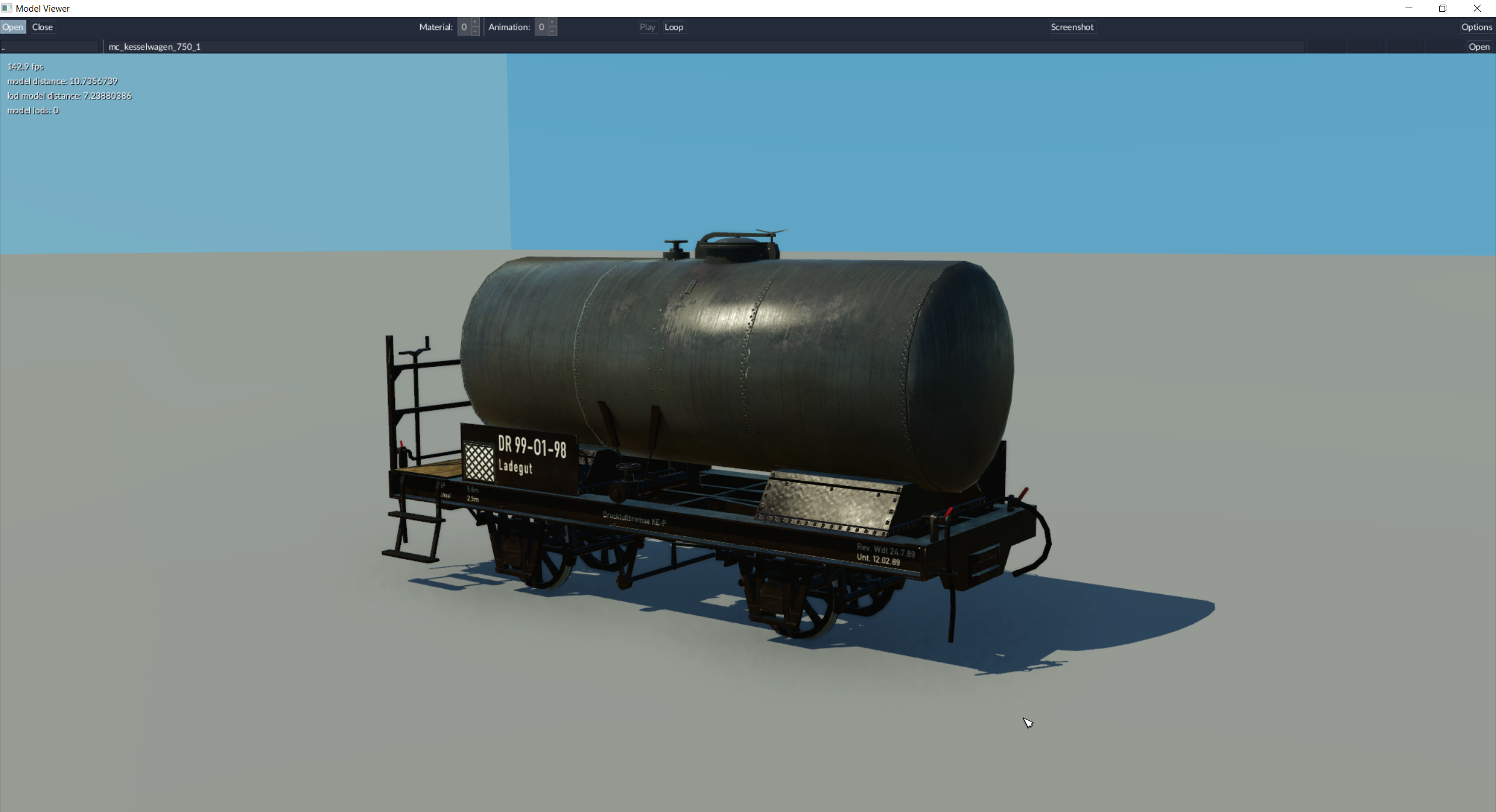 Kesselwagen 750mm